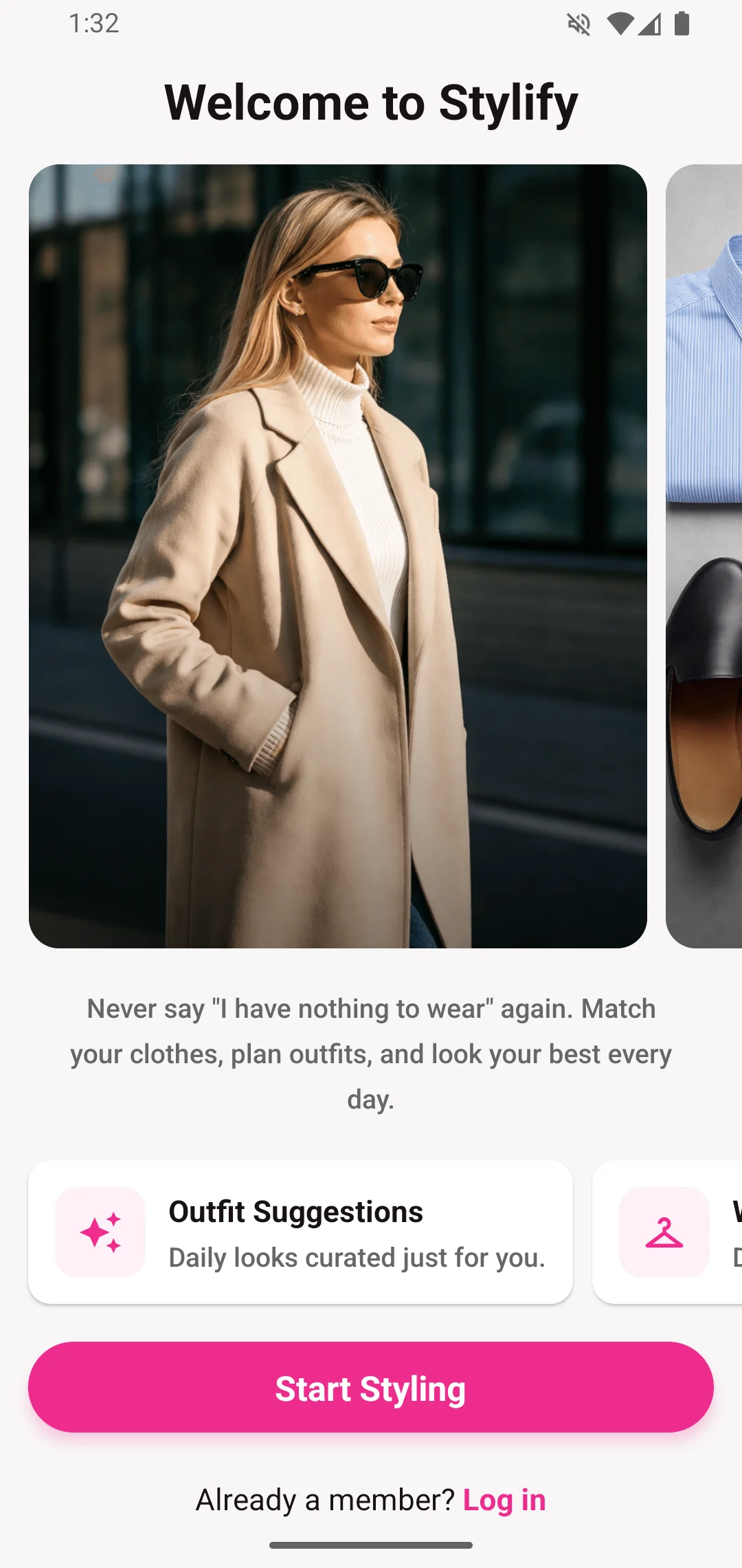 App screen 1